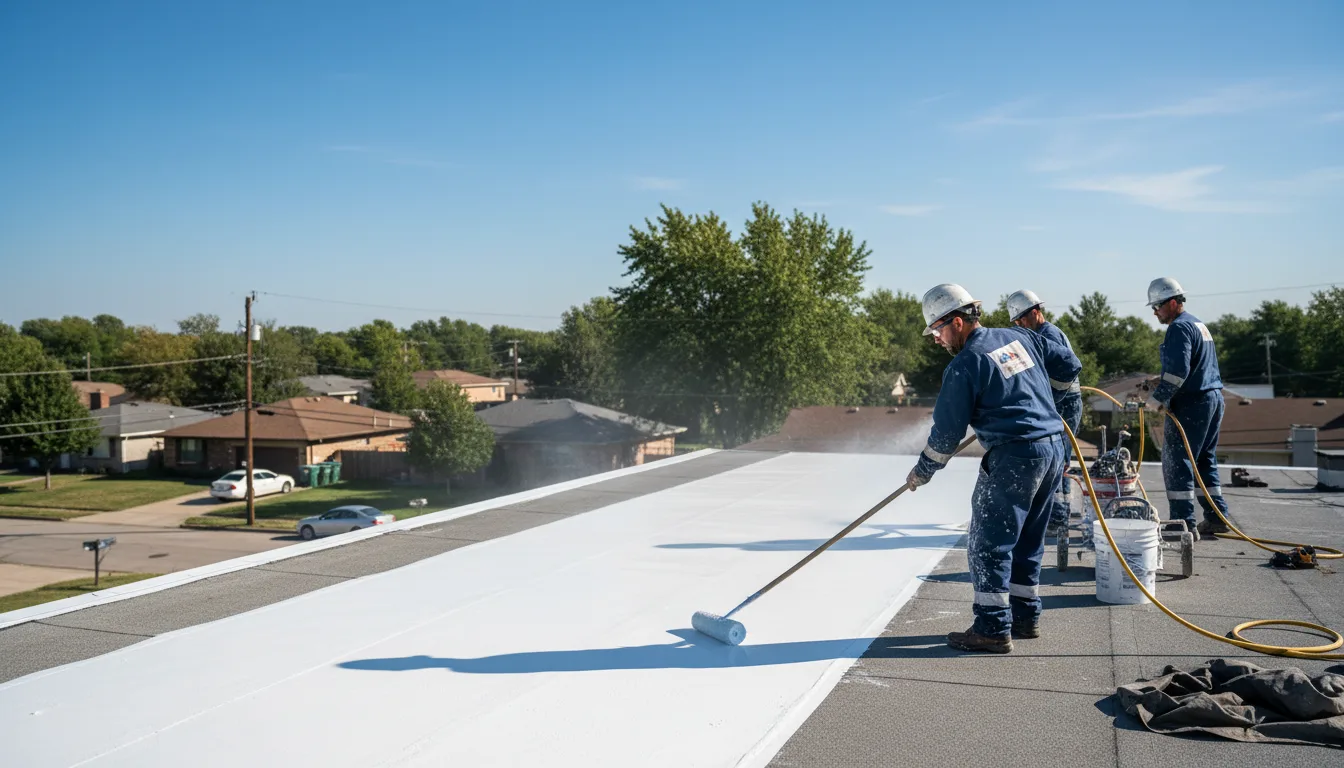 Commercial roof coating in North Wales, PA near me